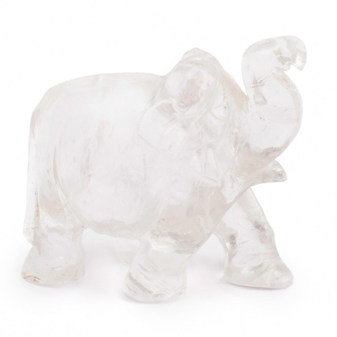 Clear Quartz Elephant Idol: Spiritual Awareness