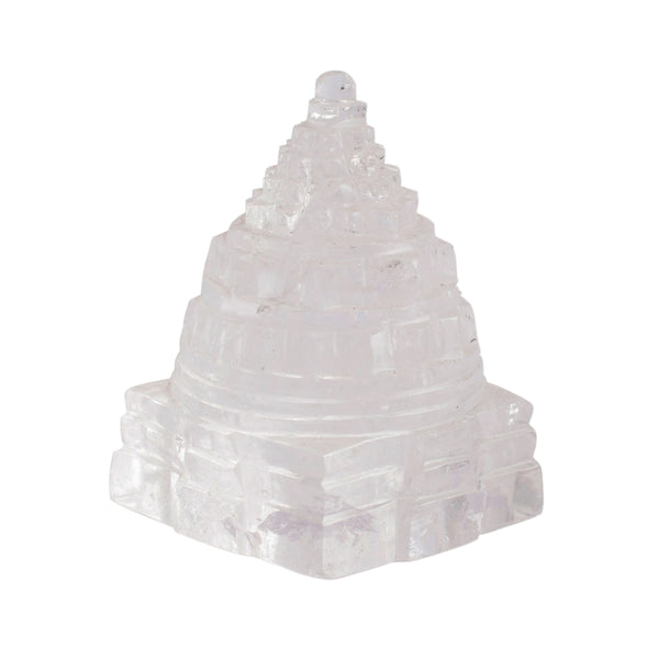 Clear Quartz Sri Yantra: Spiritual Awareness Love Rocks Idol