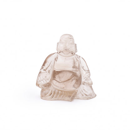 Smokey Quartz Laughing Buddha