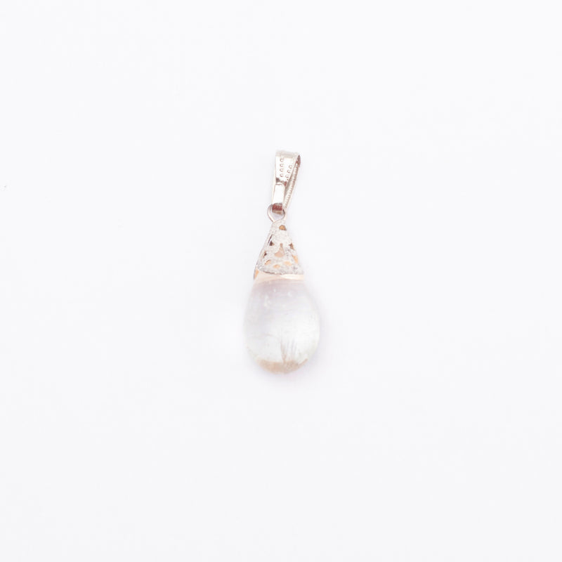 Clear Quartz Pendant: Spiritual Awareness - Drop Shape