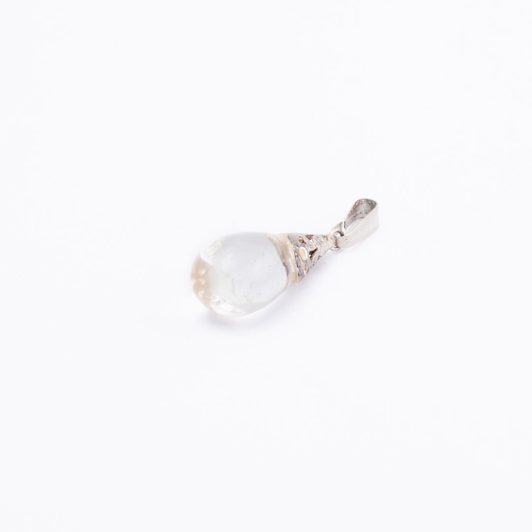 Clear Quartz Pendant: Spiritual Awareness - Drop Shape