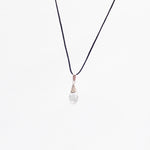 Load image into Gallery viewer, Clear Quartz Pendant: Spiritual Awareness - Drop Shape
