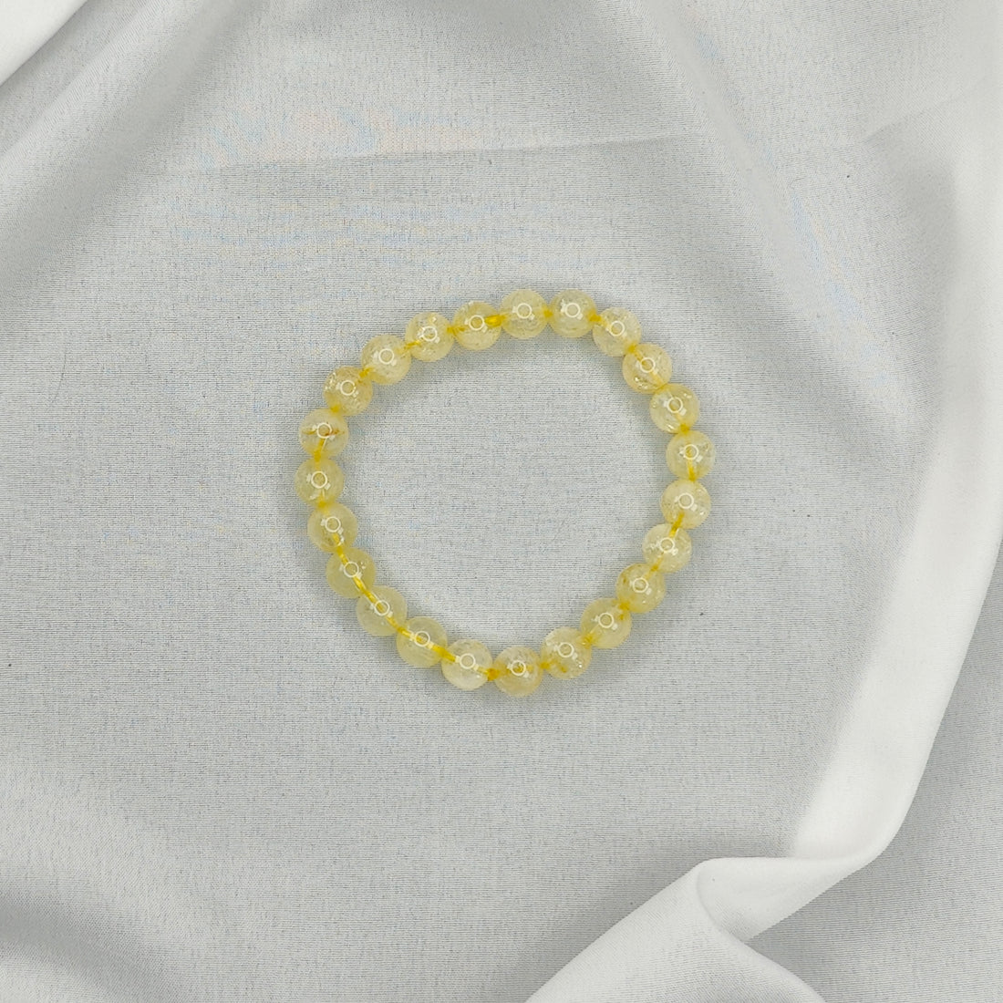 Citrine Round Beads Bracelet