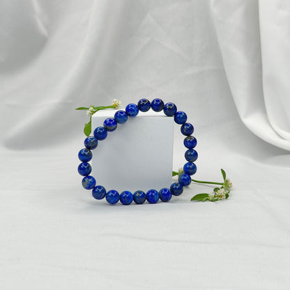 Lapis Lazuli Round Beads Bracelet