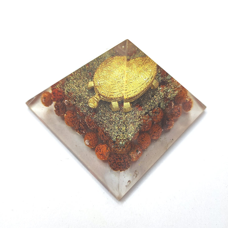 Orgonite Rudraksh Pyramid: Tortoise