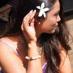 Load image into Gallery viewer, Rose Quartz Bracelet: Lotus Charms
