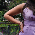 Load image into Gallery viewer, Tiger&#39;s Eye Bracelet: Star and Lotus Charm
