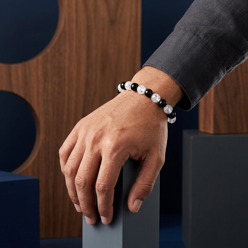Clearquatz & Tourmaline Bracelet