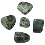 Load image into Gallery viewer, Jasper Green Tumbled Stone
