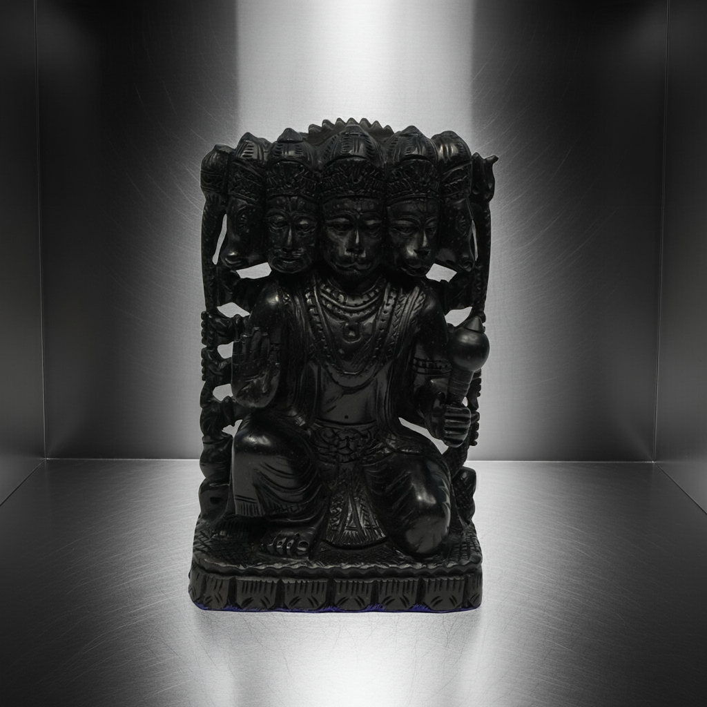 Karungali Panchamukhi Anjaneya Murti – Power & Devotion