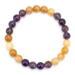 Load image into Gallery viewer, Knight Energy Bracelet – KKR Jersey Edition (Auralite &amp; Yellow Aventurine)
