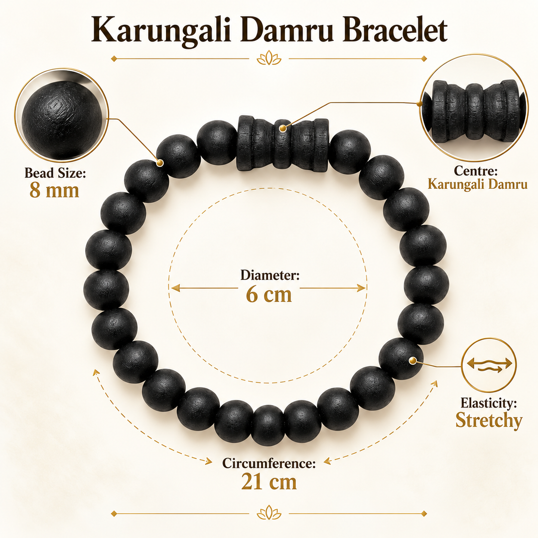 Karungali Damru Bracelet