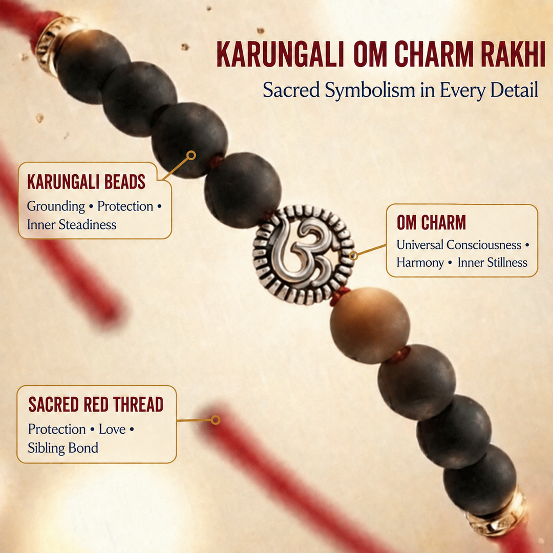 Karungali Om Charm Rakhi