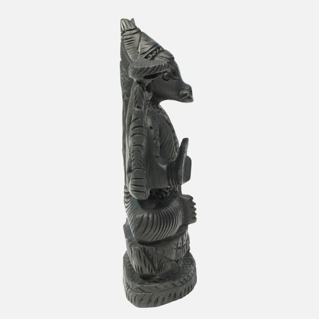 Karungali Varahi Devi Idol – Handmade Ebony Wood Goddess Sculpture | Auspicious Decor for Home & Temple - Love Rocks
