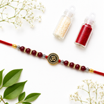 Load image into Gallery viewer, Red Carnelian Rakhi