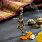 Load image into Gallery viewer, Krishna Silver Pendant