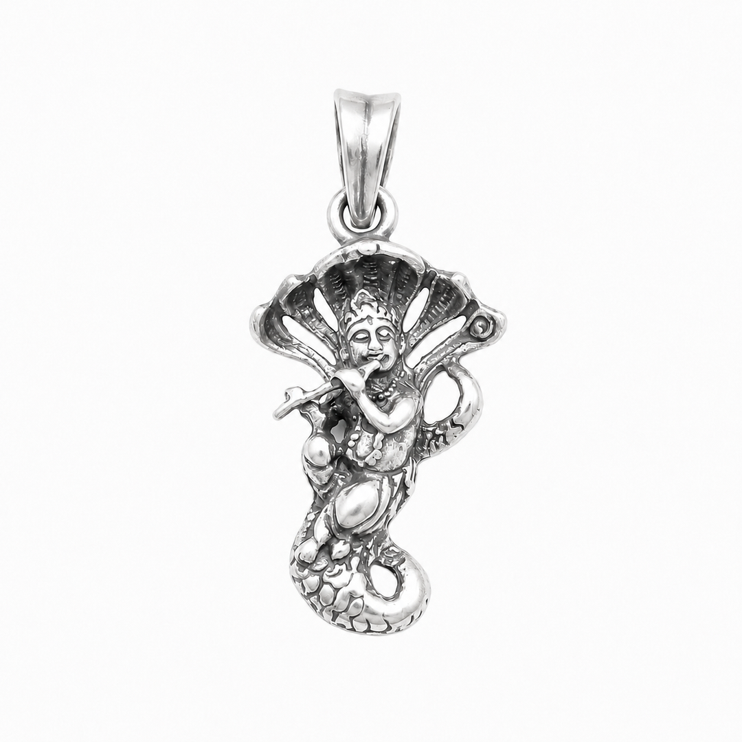 Krishna Silver Pendant