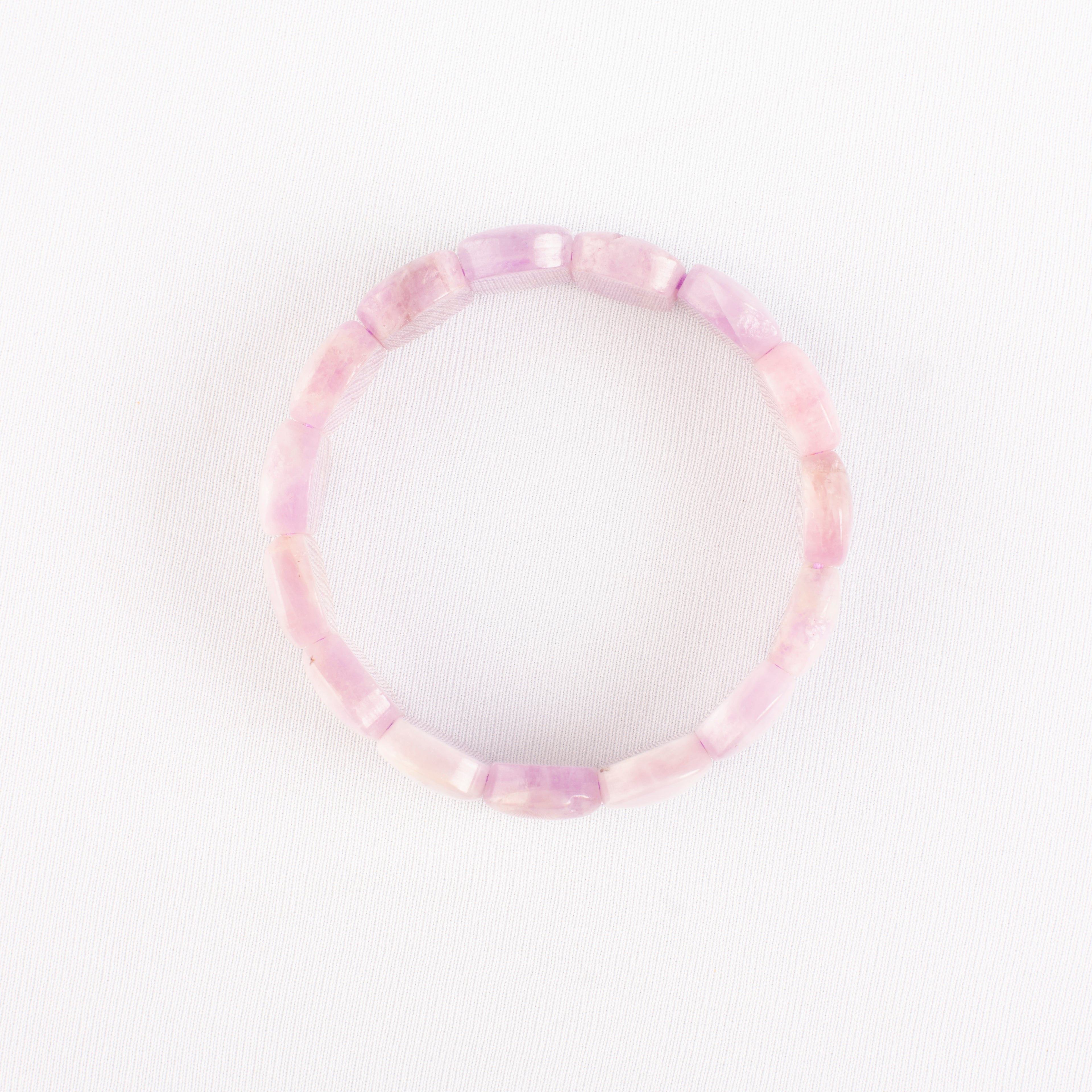 Kunzite Oval Beads Bracelet