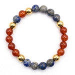 Load image into Gallery viewer, Lapis Lazuli, Red Carnelian and Golden Pyrite