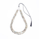 Load image into Gallery viewer, Labradorite Necklace: Enhance Inner Worth - 2 Layered Oval Cut Beads
