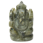 Load image into Gallery viewer, Labradorite Ganesha Idol: Enhances Inner Worth
