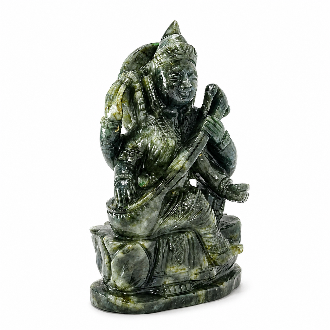 Labradorite Saraswati Idol