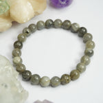 Labradorite Bracelet: Round Beads 8mm