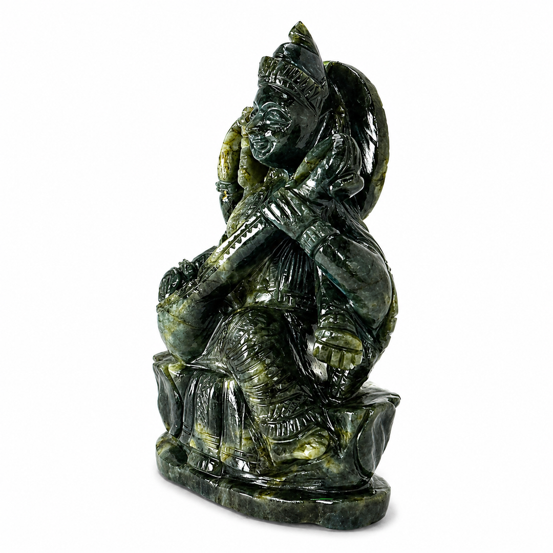 Labradorite Saraswati Idol