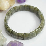 Load image into Gallery viewer, Labradorite Bracelet: Square Beads
