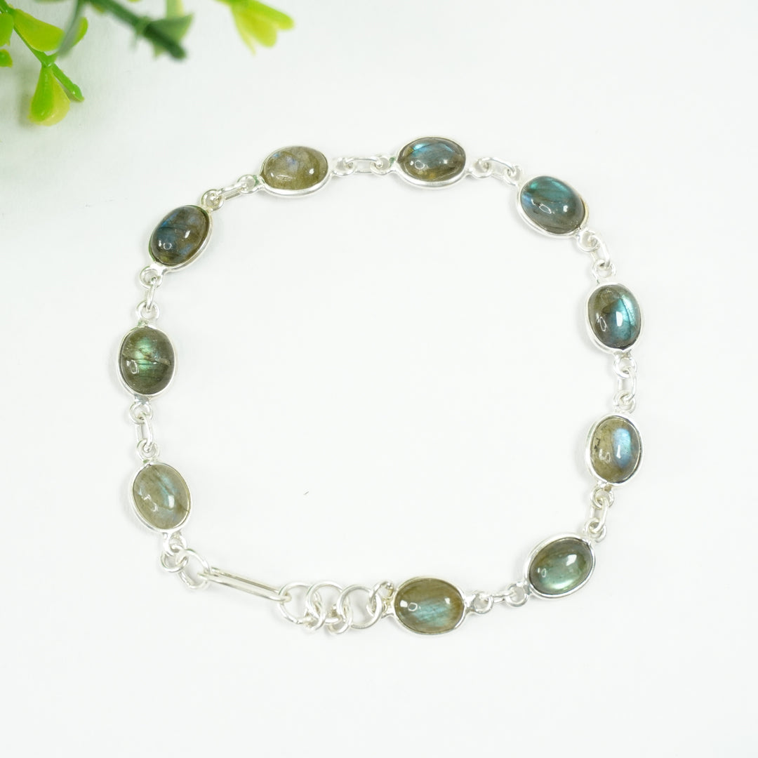 Labradorite Silver Bracelet