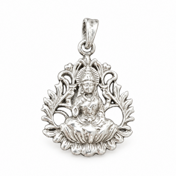 Lakshmi Silver Pendant