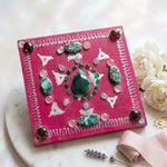 Load image into Gallery viewer, Lakshmi Yantra Crystal Grid: Green Onyx