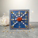 Load image into Gallery viewer, Lakshmi Yantra Crystal Grid: Red Jasper