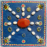 Lakshmi Yantra Crystal Grid: Red Jasper