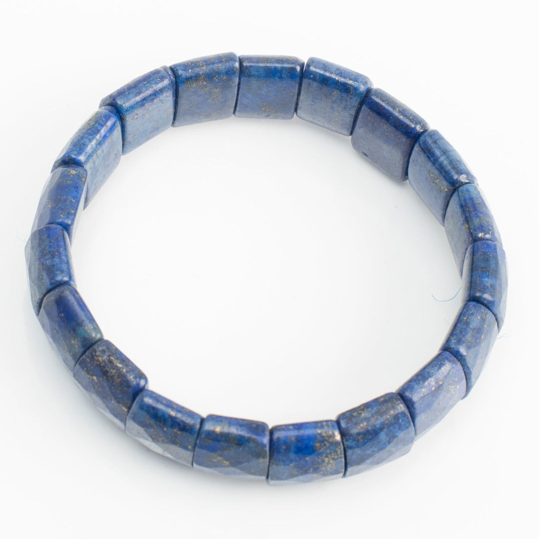 Lapis Lazuli Bracelet: Wisdom - Square Beads