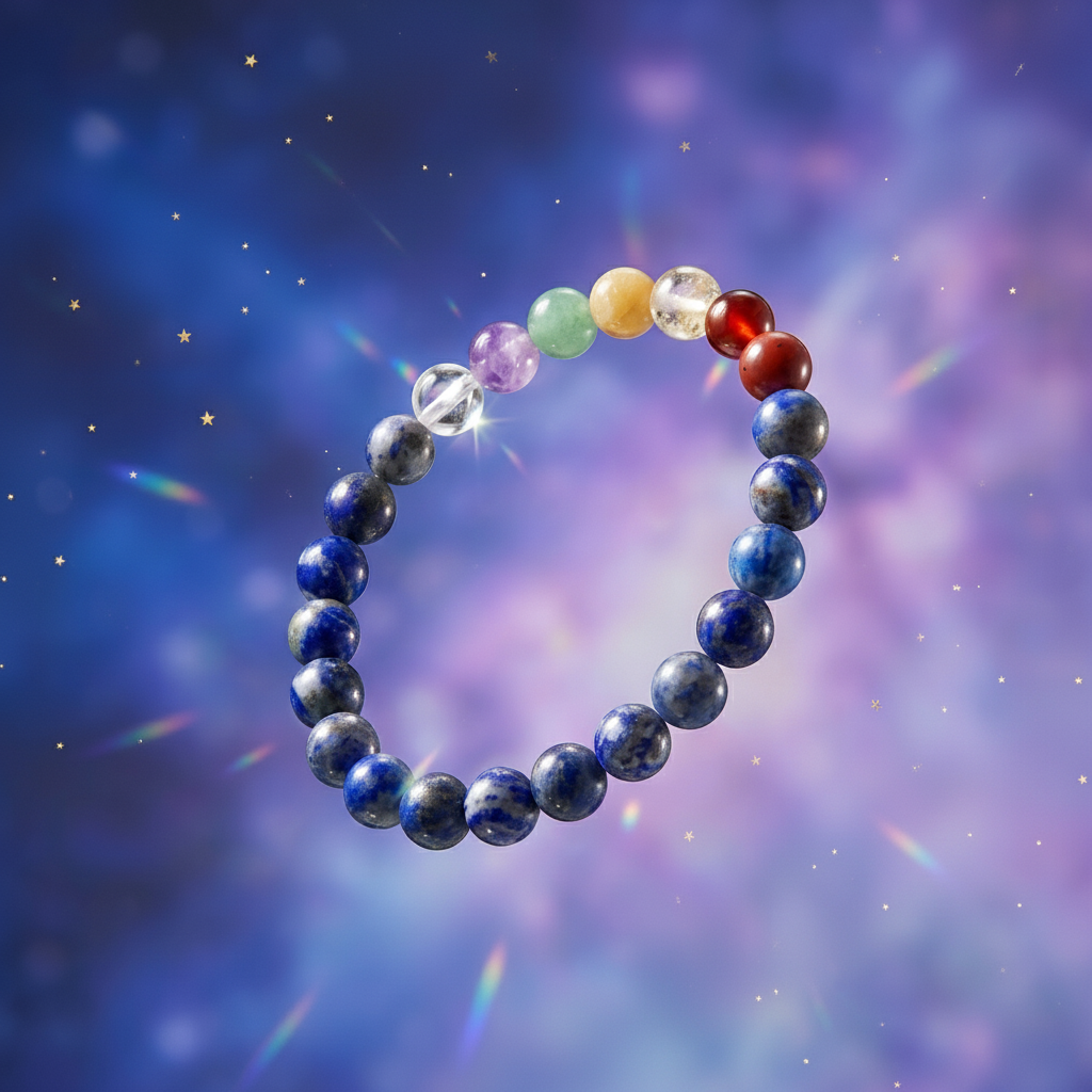 Lapis Lazuli 7 Chakras stones Bracelet