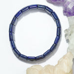 Load image into Gallery viewer, Lapis Lazuli Bracelet: Wisdom - Square Beads
