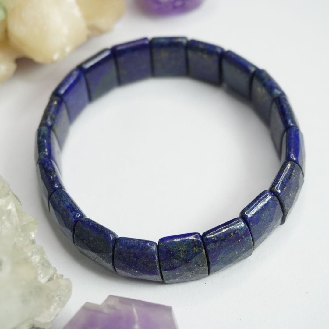 Lapis Lazuli Bracelet: Wisdom - Square Beads