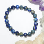 Lapis Lazuli Bracelet: Wisdom - Round Beads 8mm