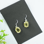 Load image into Gallery viewer, Lemon Topaz Silver Earring - Oval
