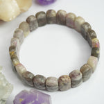 Lepidolite Bracelet- Oval Beads