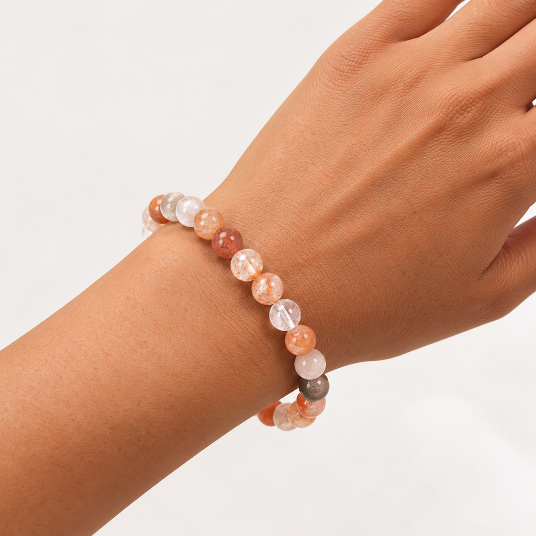 Lodolite Quartz Bracelet