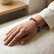 Red Carnelian, Lapis Lazuli and Golden Pyrite