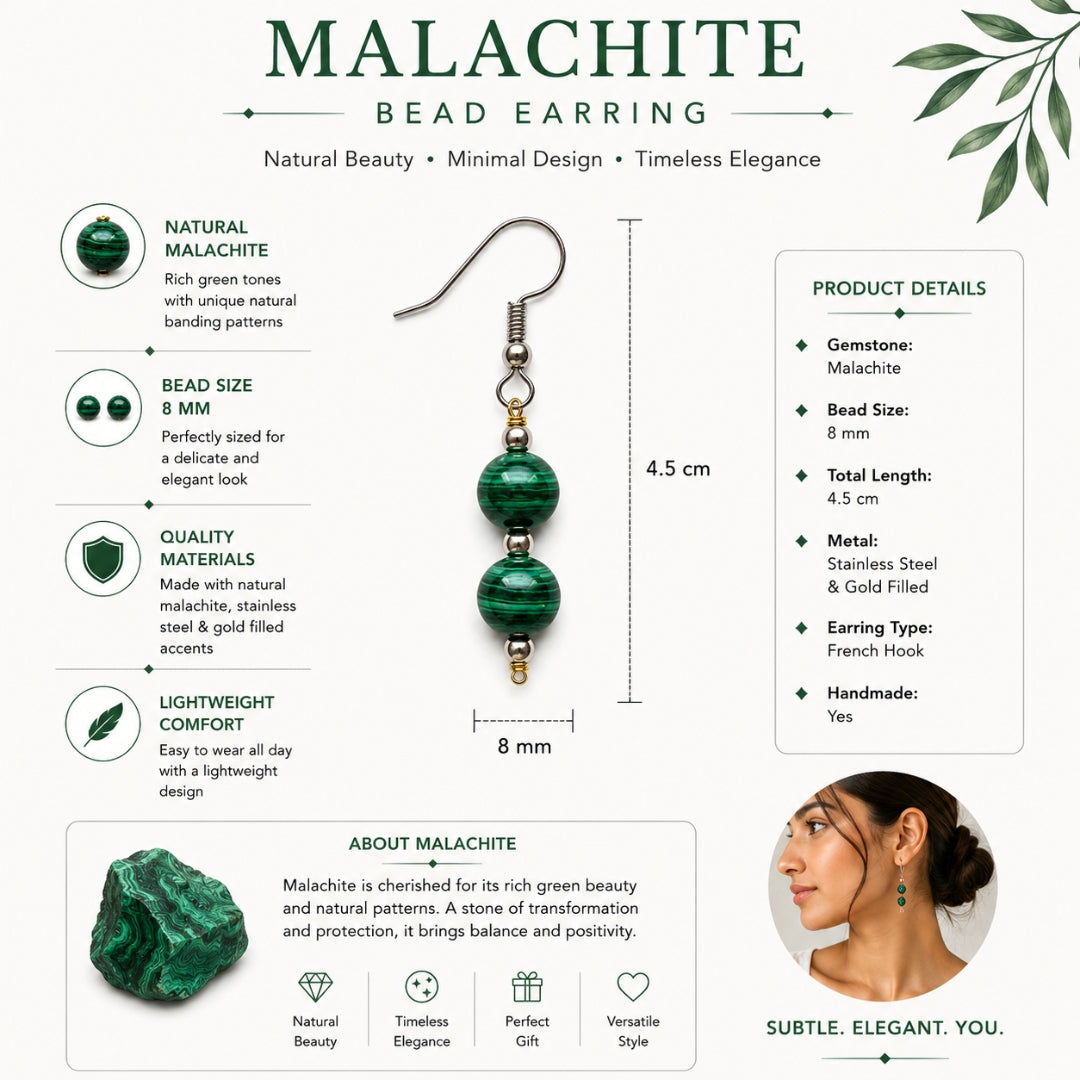 Malachite Earrings 