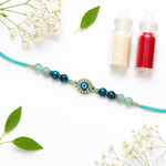 Load image into Gallery viewer, Mayur Drishti Crystal Rakhi