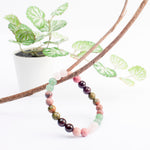 Mixed Crystal Stones Bracelet - Round Beads 8mm