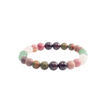 Mixed Crystal Stones Bracelet - Round Beads 8mm