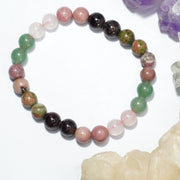 Mixed Crystal Stones Bracelet: Balance, Love and Strength