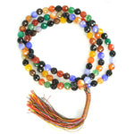 Load image into Gallery viewer, Onyx Mixed Japamala: Concentration - Round Cut Beads 8mm
