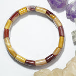 Mookaite Bracelet: Stability - Square Beads